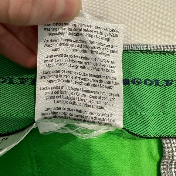 Golfino Men Gray Green Plaid Golf Shorts Ballmarker Size 38 Unisex Size XL EUC - Picture 11 of 13